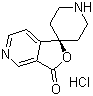 螺[呋喃并[3,4-c]吡啶-1(3H),4'-哌啶]-3-酮盐酸盐分子结构 (CAS 475152-33-1)