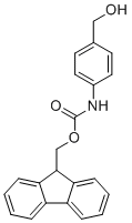4-(芴甲氧羰基-氨基)苄基醇分子结构 (CAS 475160-83-9)
