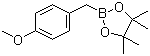 CAS # 475250-52-3, 4-Methoxybenzylboronic acid pinacol ester, 2-(4-Methoxybenzyl)-4,4,5,5-tetramethyl-1,3,2-dioxaborolane
