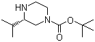 structure of CAS# 475272-54-9, (S)-1-叔丁氧羰基-3-异丙基哌嗪