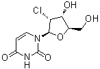 structure of CAS# 4753-04-2, 2'-Deoxy-2'-chlorouridine