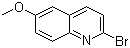2-溴-6-甲氧基喹啉分子结构 (CAS 476161-59-8)