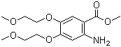 2-氨基-4,5-双(2-甲氧基乙氧基)苯甲酸甲酯分子结构 (CAS 476168-17-9)