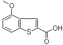 4-甲氧基苯并噻吩-2-羧酸分子结构 (CAS 476199-14-1)