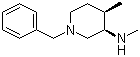 (3R,4R)-1-苄基-N,4-二甲基哌啶-3-胺分子结构 (CAS 477600-70-7)