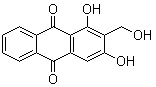 structure of CAS# 478-08-0, 1,3-二羟基-2-(羟基甲基)蒽醌