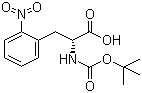 N-叔丁氧羰基-D-2-硝基苯丙氨酸分子结构 (CAS 478183-69-6)