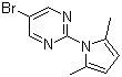 5-溴-2-(2,5-二甲基-1H-吡咯-1-基)嘧啶分子结构 (CAS 478258-81-0)