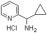 structure of CAS# 478263-93-3, Cyclopropyl(pyridin-2-yl)methanamine hydrochloride