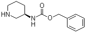 (R)-哌啶-3-基氨基甲酸苄酯分子结构 (CAS 478646-32-1)