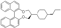 5,6-二氢-5-(反式-4-丙基环己基)-4H-二萘并[2,1-f:1',2'-h][1,5]二氧杂环壬四烯分子结构 (CAS 478689-10-0)