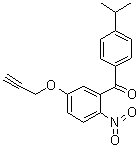 structure of CAS# 478965-00-3, (4-异丙基苯基)(2-硝基-5-(炔丙氧基)苯基)甲酮