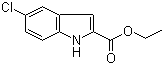 structure of CAS# 4792-67-0, 5-氯吲哚-2-羧酸乙酯