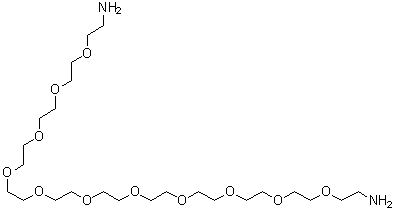 structure of CAS# 479200-82-3, 3,6,9,12,15,18,21,24,27,30,33-十一氧杂三十五烷-1,35-二胺