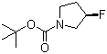 structure of CAS# 479253-00-4, N-trans-BOC-(3S)-Fluoropyrrolidine