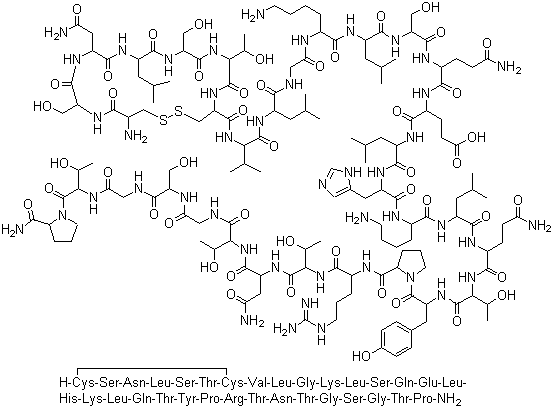 鲑降钙素分子结构 (CAS 47931-85-1)