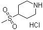 4-(甲基磺酰基)哌啶盐酸盐分子结构 (CAS 479611-96-6)