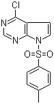 4-氯-7-对甲苯磺酰基-7H-吡咯并[2,3-d]嘧啶分子结构 (CAS 479633-63-1)
