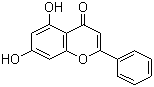 structure of CAS# 480-40-0, 5,7-二羟黄酮