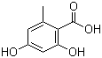 2,4-Dihydroxy-6-methylbenzoic acid molecular structure (CAS 480-64-8)