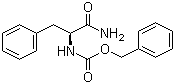 N-苄氧羰基-L-苯丙氨酰胺分子结构 (CAS 4801-80-3)