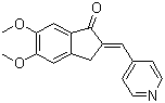 5,6-二甲氧基-2-(4-吡啶基)亚甲基-1-茚酮分子结构 (CAS 4803-74-1)