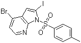 structure of CAS# 480423-17-4, 4-Bromo-2-iodo-N-tosyl-7-azaindole