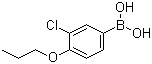 3-氯-4-丙氧基苯硼酸分子结构 (CAS 480438-57-1)