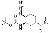 CAS 登录号：480450-69-9, [(1R,2S,5S)-2-叠氮基-5-[(二甲基氨基)羰基]环己基]氨基甲酸叔丁酯