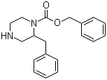 2-(苯基甲基)-1-哌嗪羧酸苯甲酯分子结构 (CAS 481038-64-6)