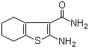 structure of CAS# 4815-28-5, 2-氨基-4,5,6,7-四氢苯并[b]噻吩-3-甲酰胺