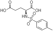 structure of CAS# 4816-80-2, N-(4-甲基苯磺酰基)-L-谷氨酸