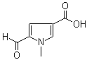5-甲酰基-1-甲基-1H-吡咯-3-羧酸分子结构 (CAS 482583-71-1)