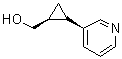 (1R,2S)-rel-2-(3-吡啶基)环丙烷甲醇分子结构 (CAS 484654-44-6)
