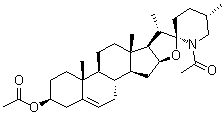 CAS # 4860-15-5, O,N-Diacetylsolasodine, 3beta-Acetoxy-N-acetylsolasid-5-ene, NSC 226116, Solasodine diacetate, Solasodine N,O-diacetate