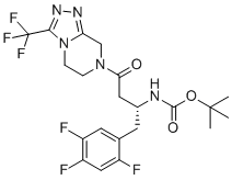 structure of CAS# 486460-23-5, N-Boc-Sitagliptin