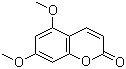 structure of CAS# 487-06-9, 5,7-二甲氧基香豆素