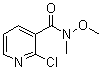 structure of CAS# 488149-34-4, N-Methoxy-N-methyl-2-chloropyridine-3-carboxamide