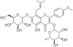 structure of CAS# 489-32-7, 淫羊藿苷