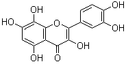 CAS # 489-35-0, Articulatidin, Gossypetin, 8-Hydroxyquercetin, Equisporol, 2-(3,4-Dihydroxyphenyl)-3,5,7,8-tetrahydroxy-4H-1-benzopyran-4-one