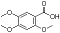 CAS # 490-64-2, 2,4,5-Trimethoxybenzoic acid, Asaronic acid