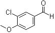 structure of CAS# 4903-09-7, 4-Methoxy-3-chlorobenzaldehyde