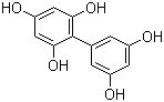 structure of CAS# 491-45-2, 2,4,6,3',5'-Biphenylpentol