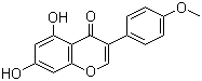 structure of CAS# 491-80-5, 5,7-Dihydroxy-4'-methoxyisoflavone