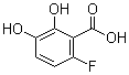 6-氟-2,3-二羟基苯甲酸分子结构 (CAS 492444-05-0)