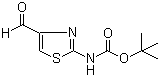 structure of CAS# 494769-34-5, (4-醛基噻唑-2-基)氨基甲酸叔丁酯