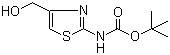 (4-羟甲基噻唑-2-基)氨基甲酸叔丁酯分子结构 (CAS 494769-44-7)