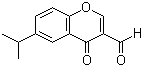 6-异丙基-4-氧代-4H-1-苯并吡喃-3-甲醛分子结构 (CAS 49619-58-1)