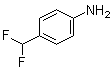 4-(二氟甲基)苯胺分子结构 (CAS 49658-26-6)