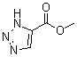 structure of CAS# 4967-77-5, 1H-1,2,3-Triazole-5-carboxylic acid methyl ester